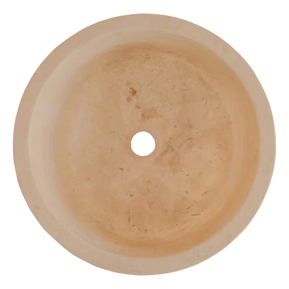 Troia Light Travertine Cylinder Above Vanity Bathroom Sink 2