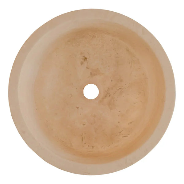 Troia Light Travertine Cylinder Above Vanity Bathroom Sink 2