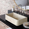 Light Travertine Natural Stone Farmhouse Apron Kitchen Sink 18x30x10 - 3-4 Weeks / (W)18" (L)30" (H)10" / Honed-Filled