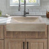 Troia Light Travertine Rectangular Kitchen Sink Honed (W)18