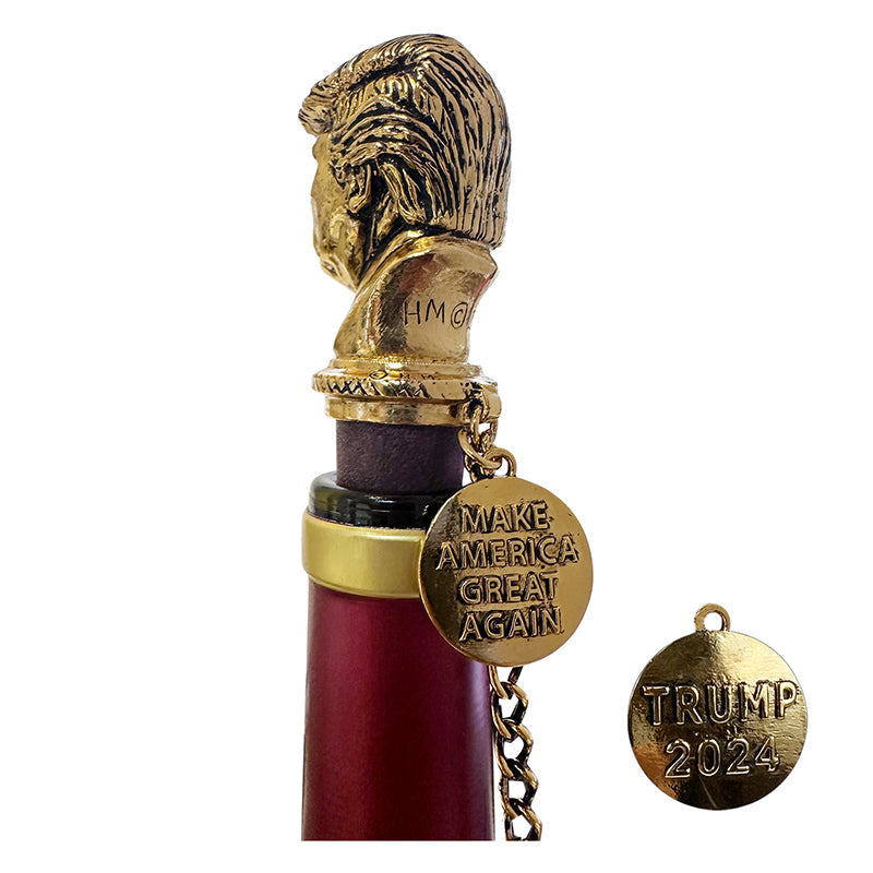24k Gold Plated Trump Bottle Stopper - Limited Edition