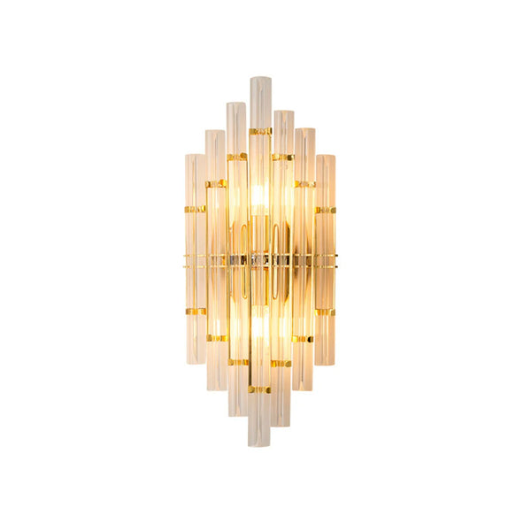 Tube Clear Crystal Wall Light