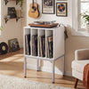 Turntable Record Player Stand with Power Outlets-White