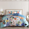 Bebejan Turquoise Reverie 5 Piece Reversible Comforter Set