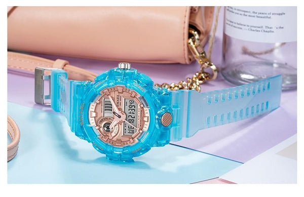 Sport Digital Watch for Men and Woman With Luminous Dual Time Waterproof 5 Bar Modern Men's Military Wristwatch WIth Night Mode