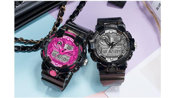 Sport Digital Watch for Men and Woman With Luminous Dual Time Waterproof 5 Bar Modern Men's Military Wristwatch WIth Night Mode