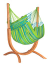 Udine Outdoor Lime - Weather-Resistant Hammock Chair with FSC® certified Eucalyptus Stand