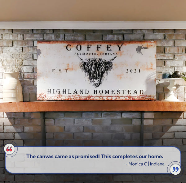 Land And Cattle Rustic Sign III