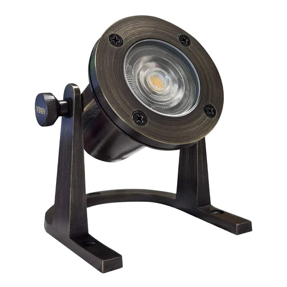 ULB01 12V Low Voltage Underwater Brass LED Fountain Pond Lighting MR16 Socket