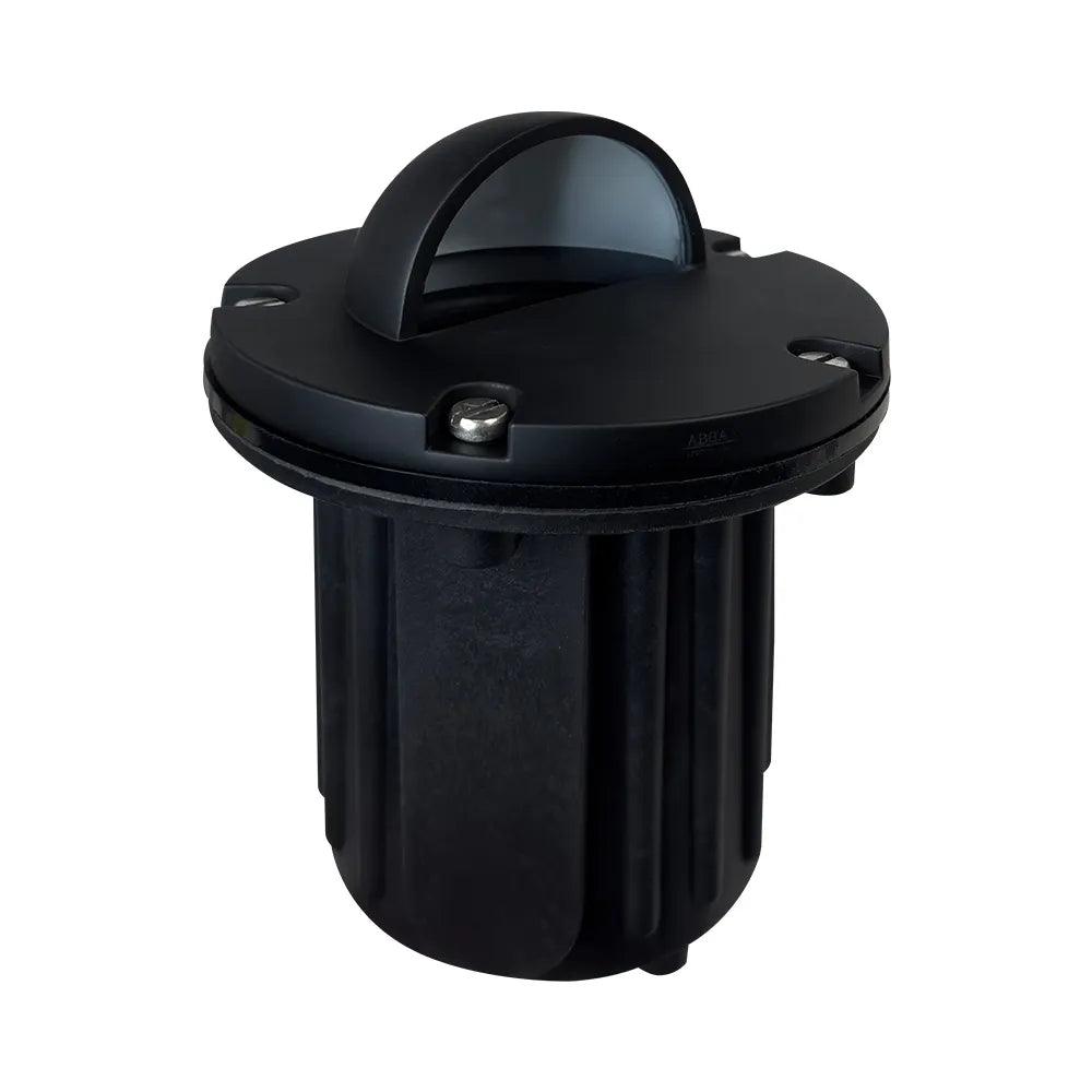 UNB02 Cast Brass 12V Low Voltage Half Moon Round LED In-ground Well Light MR16 Socket IP65 Waterproof