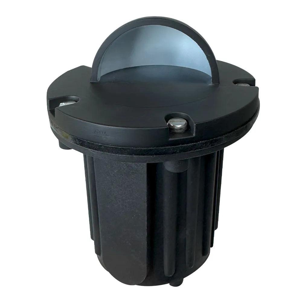 UNB02 Cast Brass 12V Low Voltage Half Moon Round LED In-ground Well Light MR16 Socket IP65 Waterproof