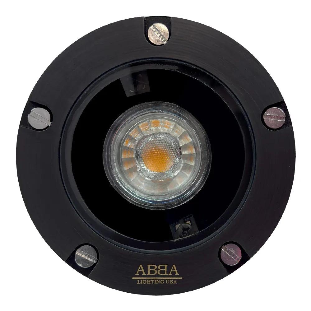 UNB04 Cast Brass 12V Low Voltage Round LED In-Ground Well Light MR16 Socket IP65 Waterproof