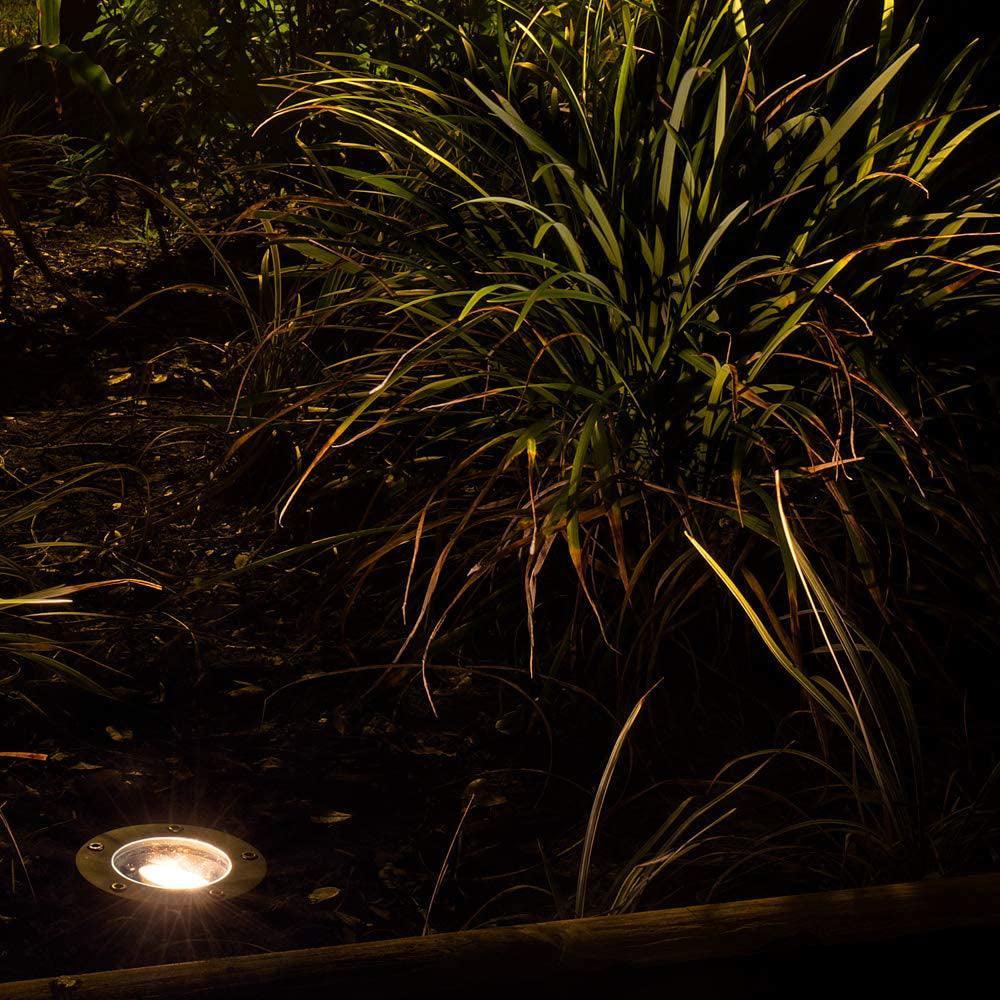 UNB04 Cast Brass 12V Low Voltage Round LED In-Ground Well Light MR16 Socket IP65 Waterproof