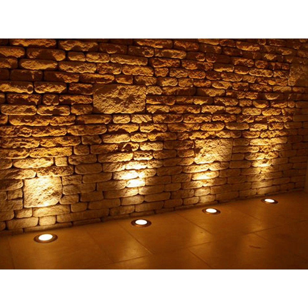 UNS02 Stainless Steel Waterproof In-Ground 12V Low Voltage LED Underground Light Landscape Lighting MR16 Socket