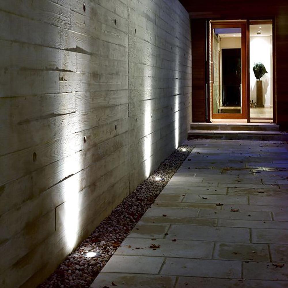 UNS02 Stainless Steel Waterproof In-Ground 12V Low Voltage LED Underground Light Landscape Lighting MR16 Socket
