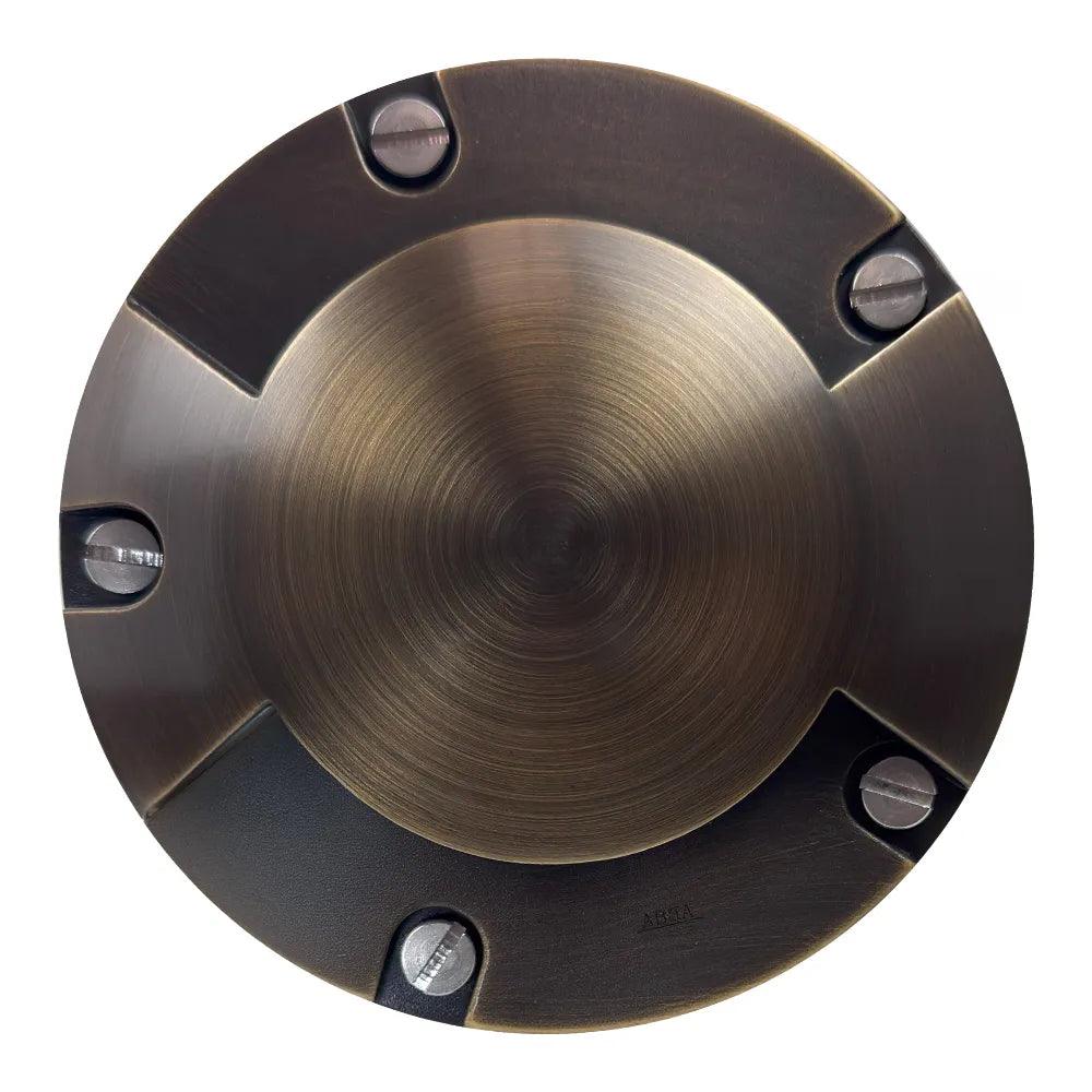 UNB10 Cast Brass Round Bi-Directional 12V Low Voltage LED In-ground Well Light MR16 Socket