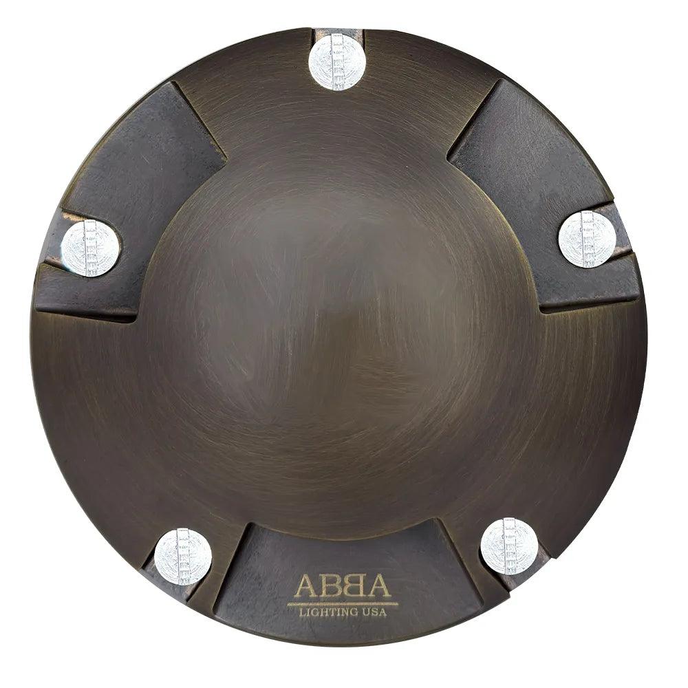 UNB11 Cast Brass Round Tri-Directional 12V Low Voltage LED In-ground Light MR16 Socket