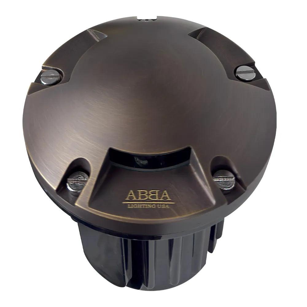 UNB11 Cast Brass Round Tri-Directional 12V Low Voltage LED In-ground Light MR16 Socket