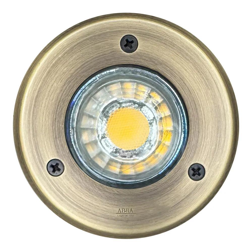 UNB12 Cast Brass 12V Low Voltage Round LED In-ground Well Light IP65 Waterproof MR16 Socket