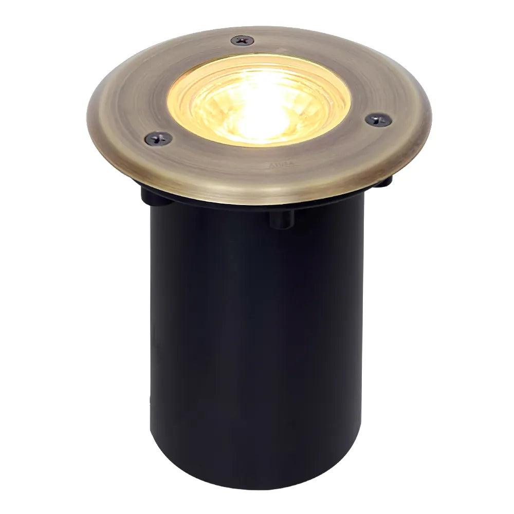 UNB12 Cast Brass 12V Low Voltage Round LED In-ground Well Light IP65 Waterproof MR16 Socket