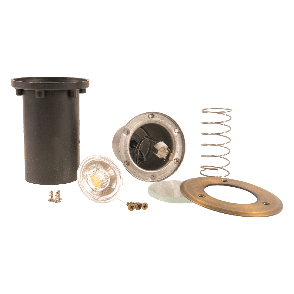UNB12 Cast Brass 12V Low Voltage Round LED In-ground Well Light IP65 Waterproof MR16 Socket