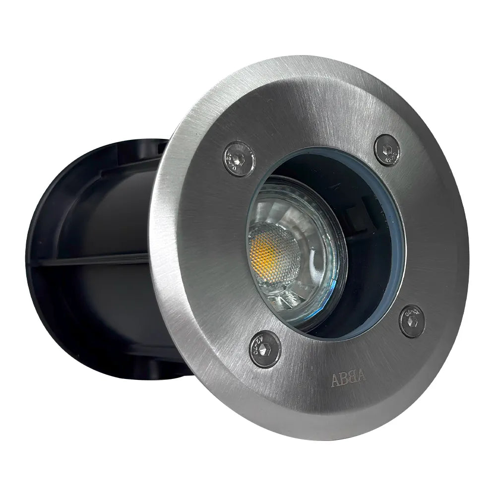 UNS02 Stainless Steel Waterproof In-Ground 12V Low Voltage LED Underground Light Landscape Lighting MR16 Socket