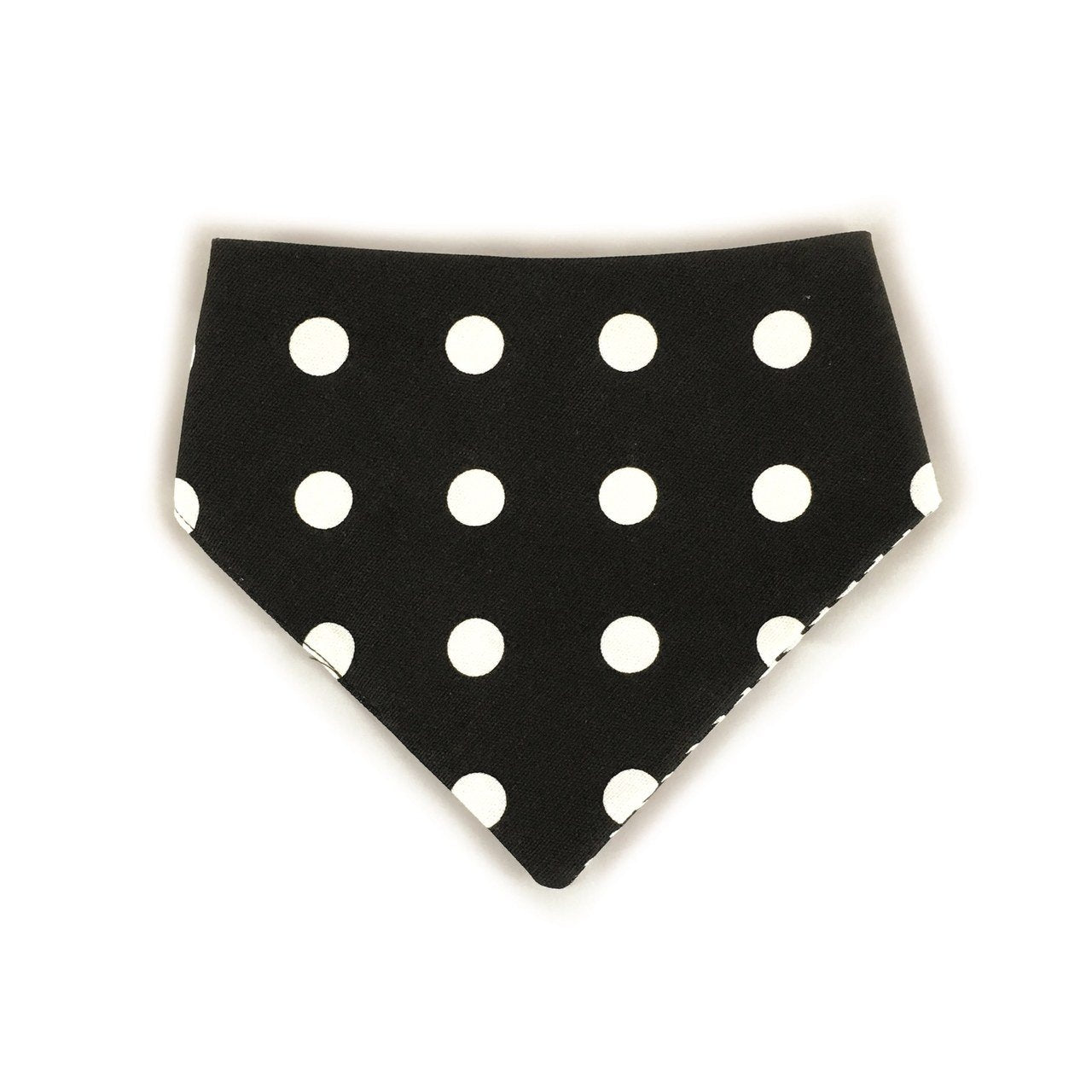 Black Houndstooth Reversible Dog Bandana