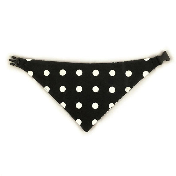 Black Houndstooth Reversible Dog Bandana - Gifts for You 'n Me