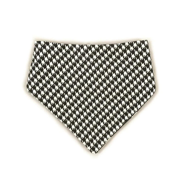 Black Houndstooth Reversible Dog Bandana - Gifts for You 'n Me