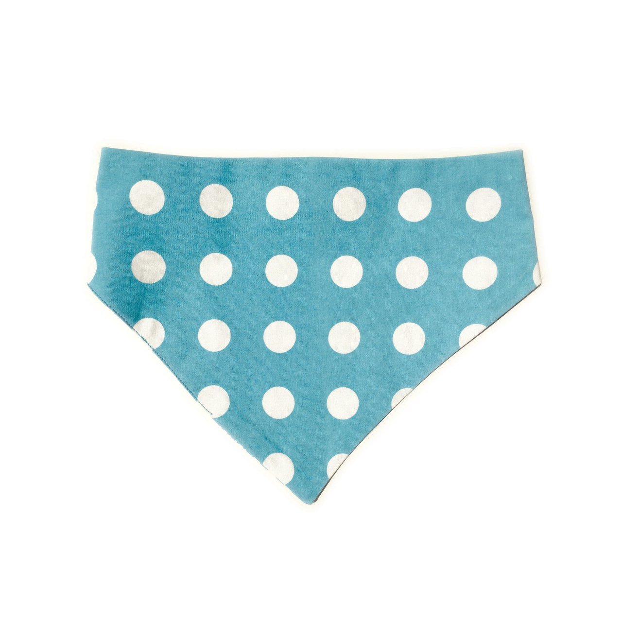 Baby Blue Houndstooth Reversible Dog Bandana