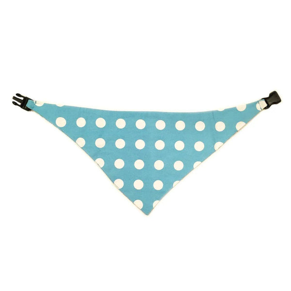 Baby Blue Houndstooth Reversible Dog Bandana - Gifts for You 'n Me