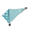 Baby Blue Houndstooth Reversible Dog Bandana