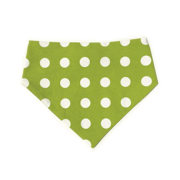 Lime Green Chevron Reversible Dog Bandana - Gifts for You 'n Me