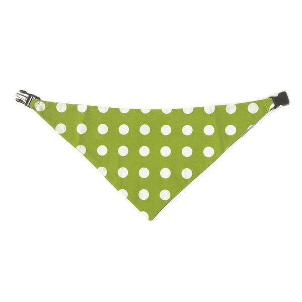 Lime Green Chevron Reversible Dog Bandana - Gifts for You 'n Me