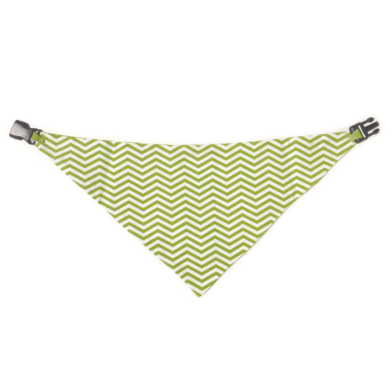 Lime Green Chevron Reversible Dog Bandana