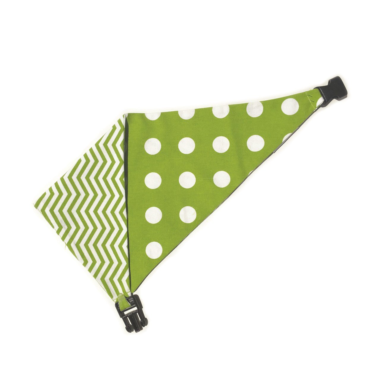 Lime Green Chevron Reversible Dog Bandana