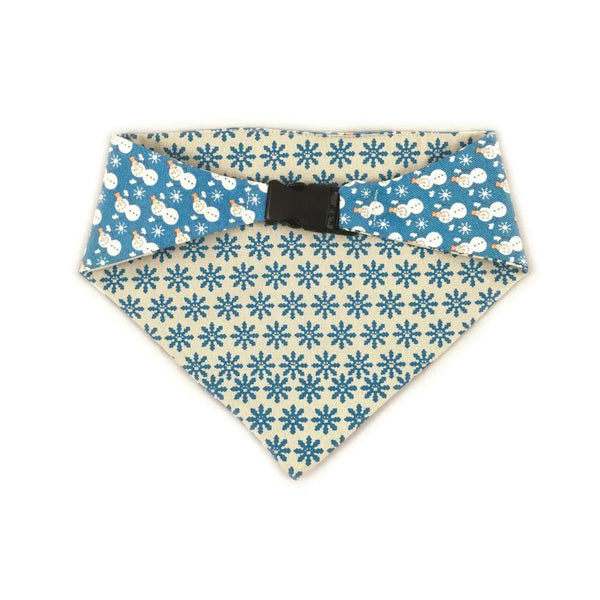 Holiday Snowmen Reversible Dog Bandana - Gifts for You 'n Me