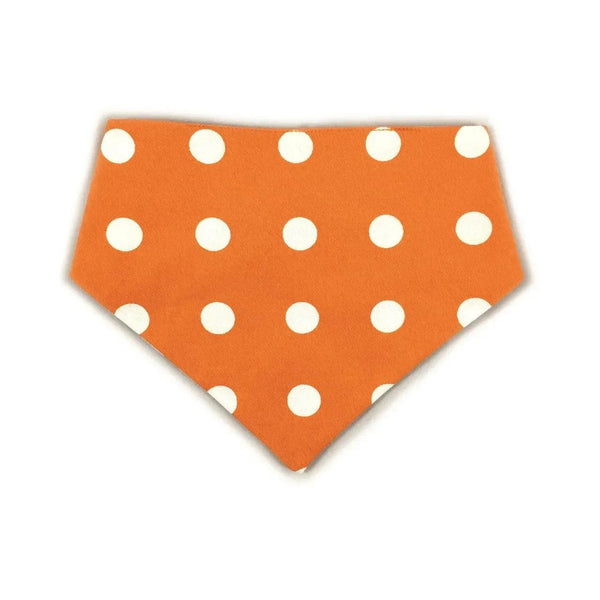 Orange Checkered Reversible Dog Bandana - Gifts for You 'n Me