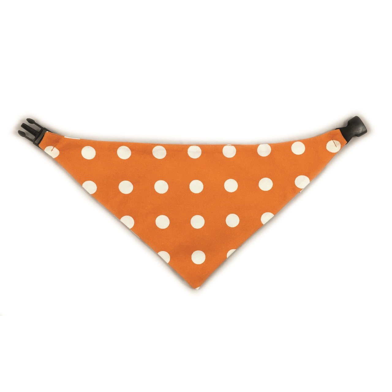 Orange Checkered Reversible Dog Bandana