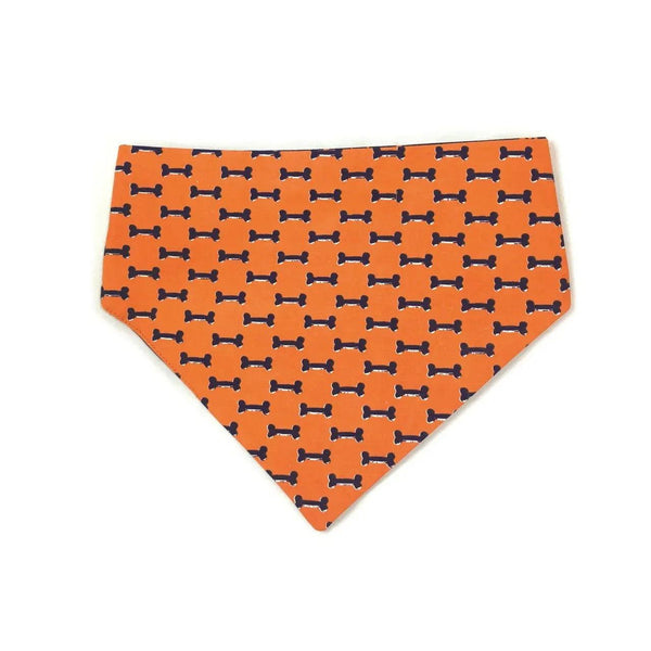 Blue & Orange Reversible Dog Bandana - Gifts for You 'n Me