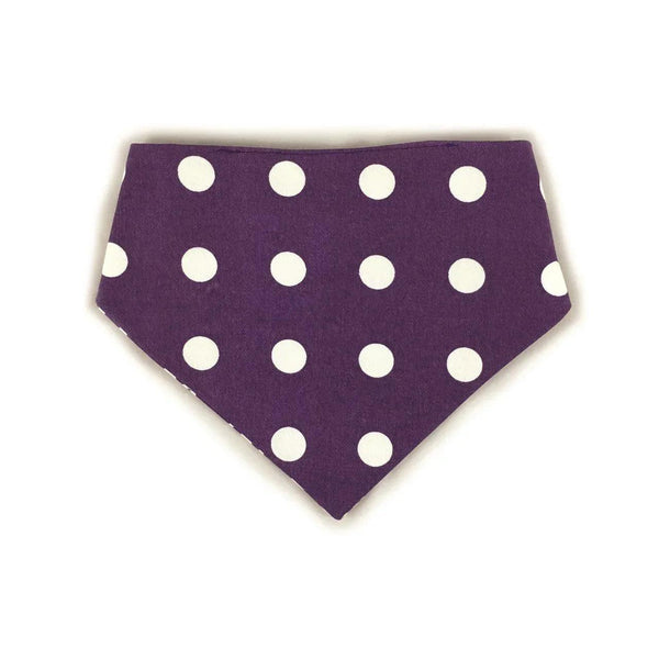 Purple Trellis Reversible Dog Bandana - Gifts for You 'n Me