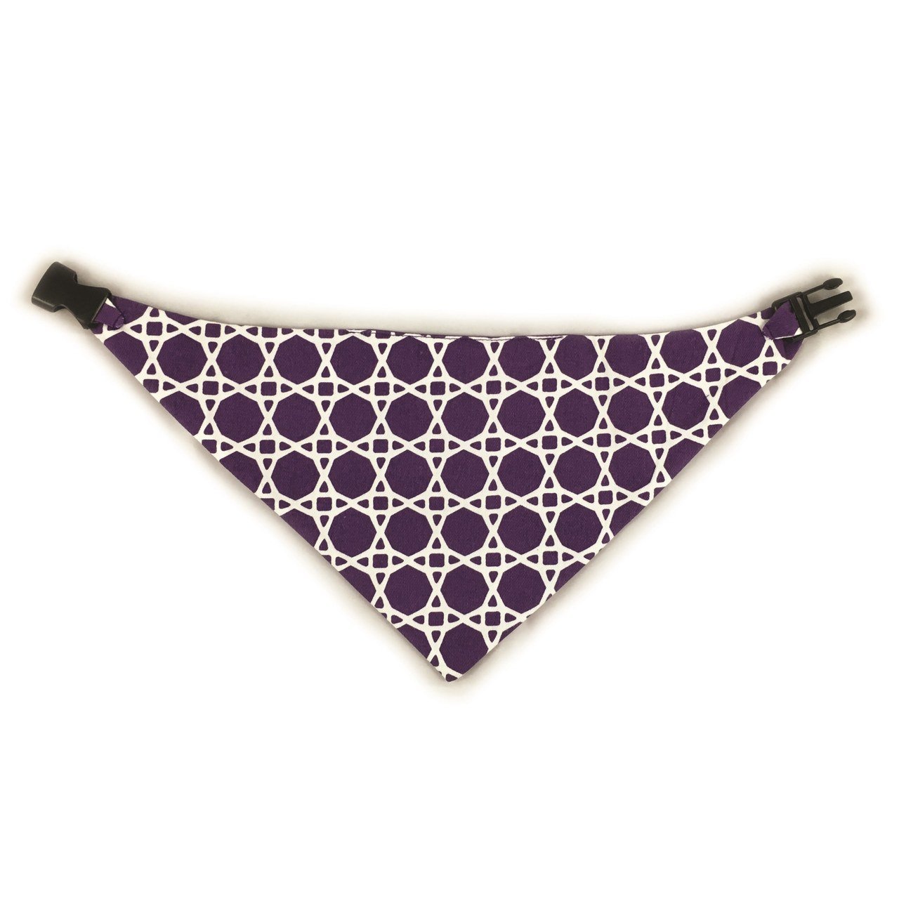 Purple Trellis Reversible Dog Bandana