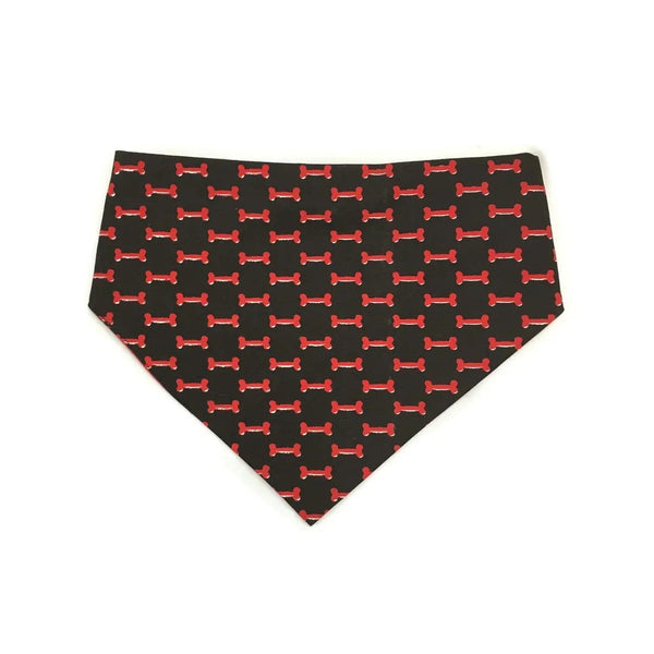 Red & Black Reversible Dog Bandana - Gifts for You 'n Me