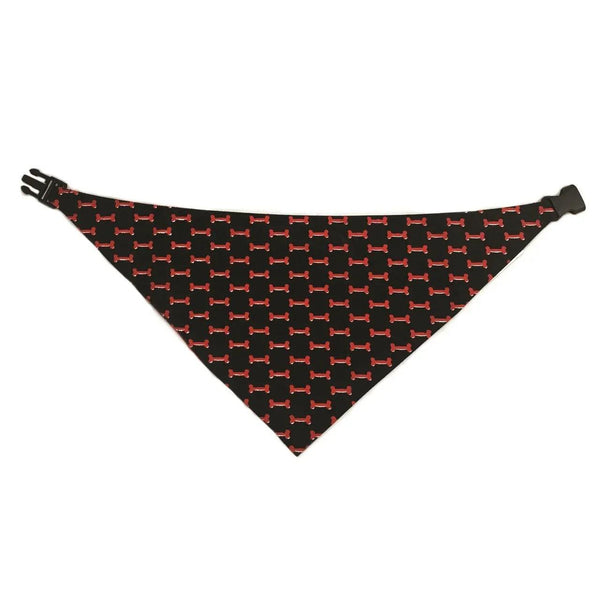 Red & Black Reversible Dog Bandana - Gifts for You 'n Me