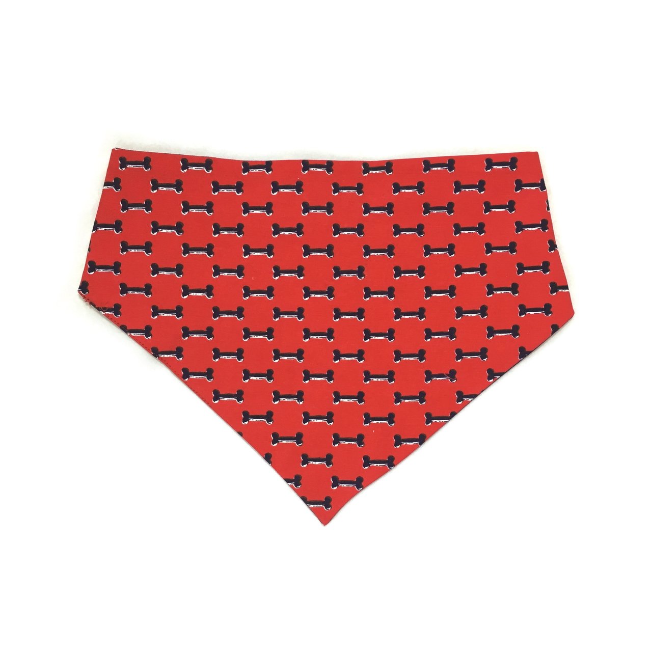 Blue & Red Reversible Dog Bandana