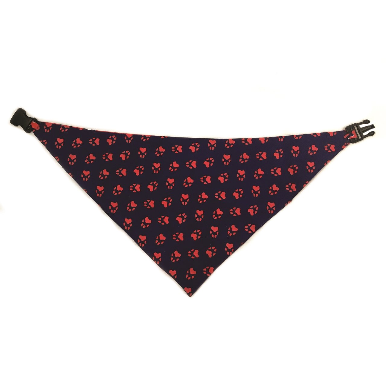 Blue & Red Reversible Dog Bandana