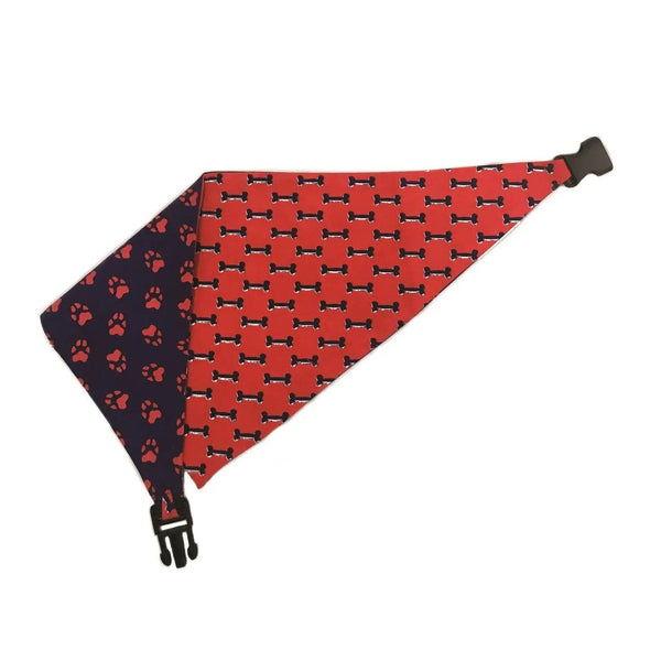Blue & Red Reversible Dog Bandana - Gifts for You 'n Me