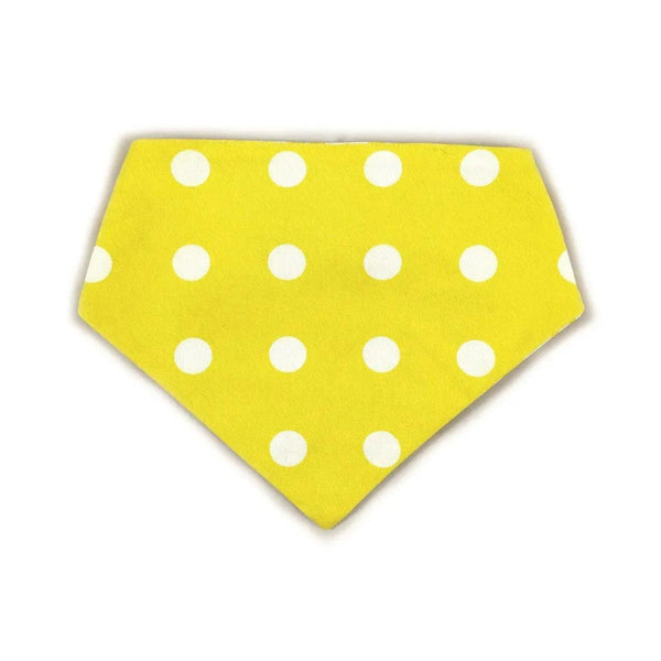 Yellow Chevron Reversible Dog Bandana - Gifts for You 'n Me