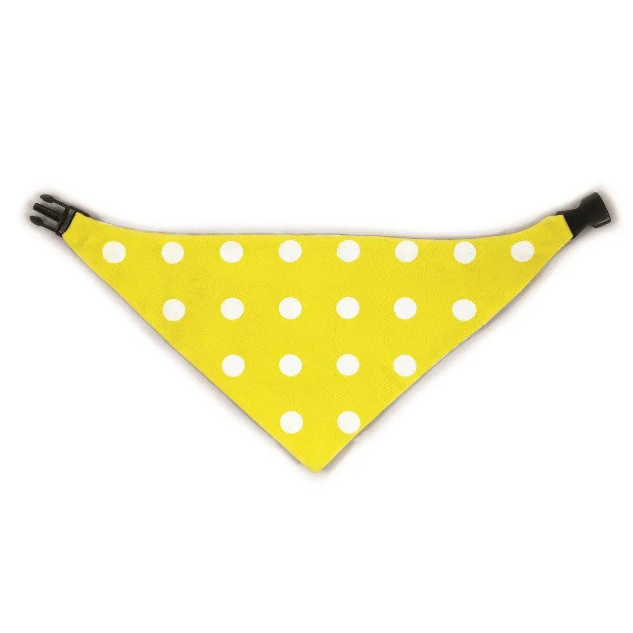 Yellow Chevron Reversible Dog Bandana - Gifts for You 'n Me