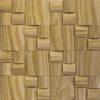 US Pine Pattern Straw Mesh-mounted Wood Mosaic Wall Tile - Livfloors Collection